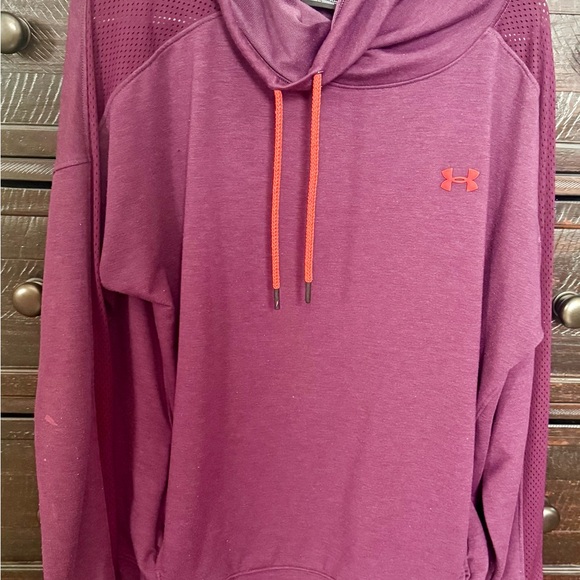 Under Armour Tops - Under Armour Purple Hoodie with Orange Accents